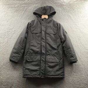 Urban Republic Kid's Ballistic Hooded Jacket Charcoal M BROKEN‎ ZIPPER